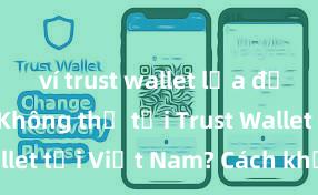 ví trust wallet lừa đảo không Không thể tải Trust Wallet tại Việt Nam? Cách khắc phục